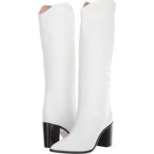 Schutz Analeah Boot (Knee high, white croc)